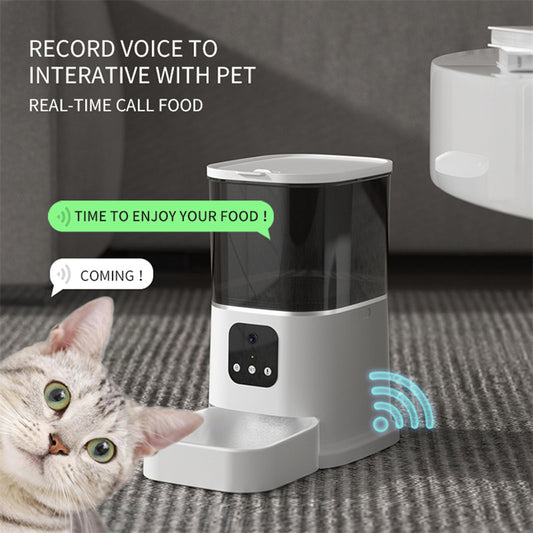 Pet Automatic Feeder With Smart Voice Recorder